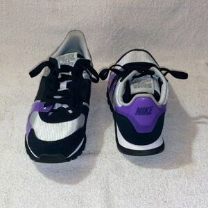 Sliver black and purple nikes
